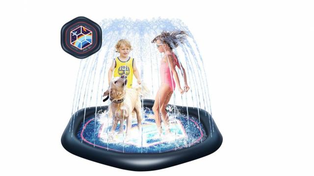 Splash Pad and Sprinkler for Kids only $12.79 with coupon at Amazon