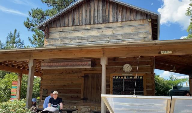 Burpee Learning Center, made from two historic North Carolina tobacco barns.