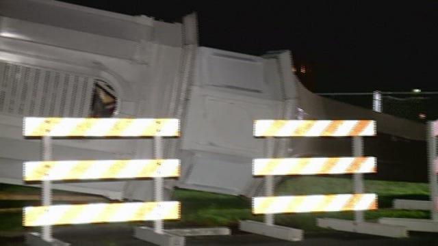 Strong winds blow SC church steeple onto road