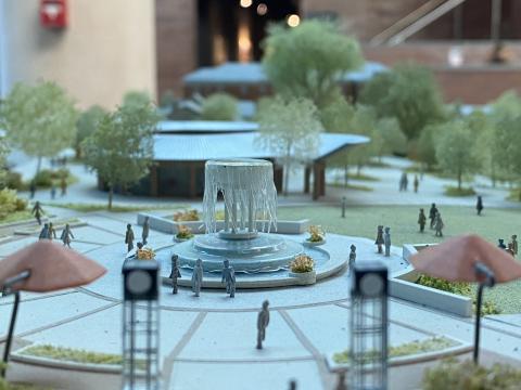 Look familiar? Cary has unveiled a 3D model of their upcoming Downtown Park. Here's a look at the familiar fountain.