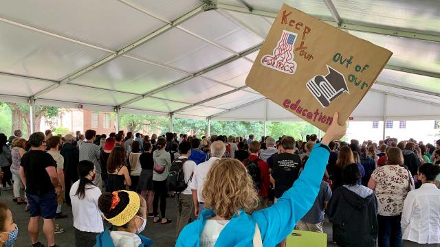 More than 100 protest lack of tenure for prize-winning journalist at UNC-Chapel Hill