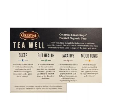 Celestial Seasonings TeaWell Organic Teas (photo courtesy Celestial Seasonings)