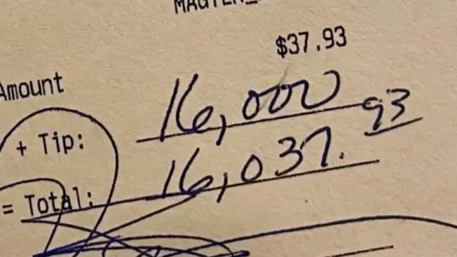 Anonymous kindness: Customer leaves $16,000 tip for restaurant employees
