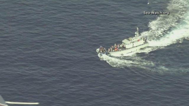 Libyan Coast Guard chases migrant boat headed to Europe