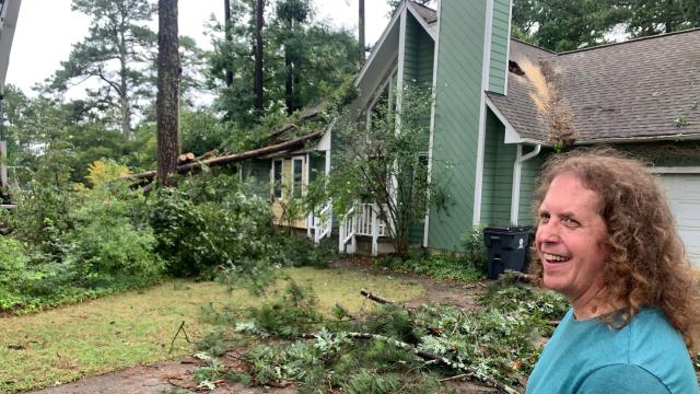 Friday storms down trees in Apex neighborhood; rain possible into evening