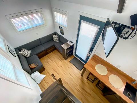 Inside a Tiny Home at Rocky Mount Mills.