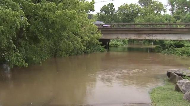 Elsa's rains leave heavy flooding at Crabtree Creek