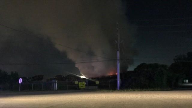Raleigh recycling plant catches fire