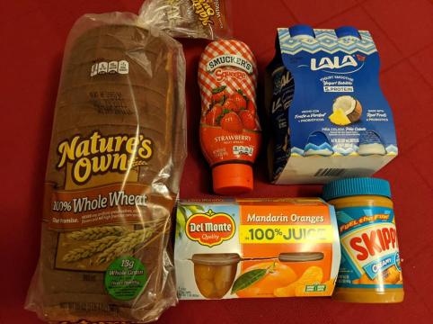 Grocery items for Ibotta cash back offer (photo: F. Prosser)