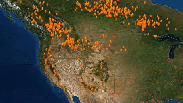 An interactive look at the western US wildfires