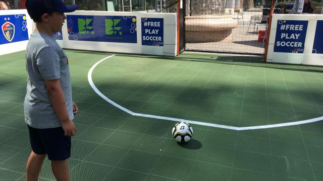 Take the Kids: New pop-up soccer field in downtown Raleigh offers free play 