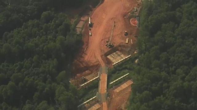 Only on WRAL: A tour of the progress so far building NC 540 toll road