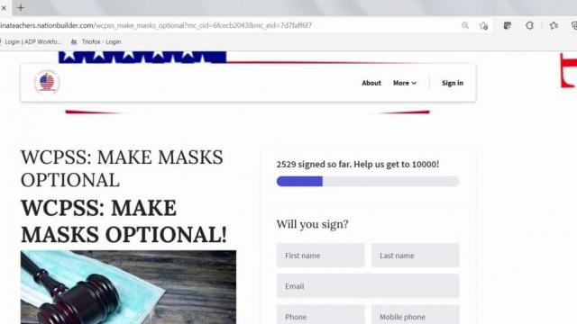 Wake parents, GOP party push to make masks optional in schools