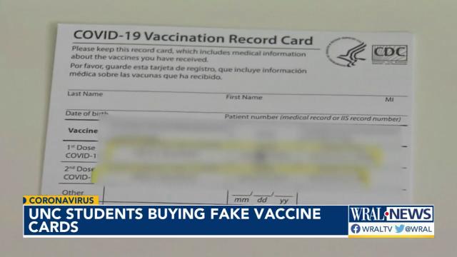 College students say fake vaccinations cards can be had for $200