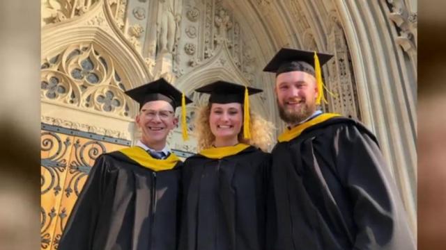 Family graduating from Duke University together