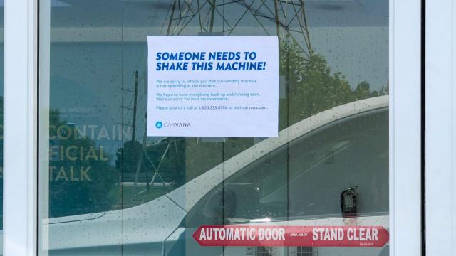 Vending machine out of order: Carvana loses license to sell in Wake Co. until 2022