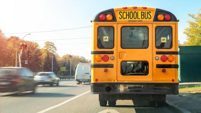 A back-to-school lesson for drivers: Don't try and beat the bus
