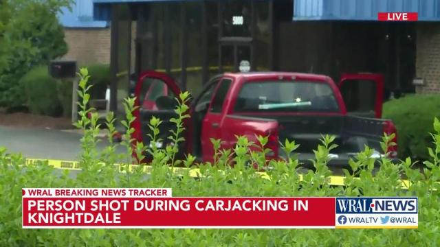 Person shot during carjacking, suspects on the loose