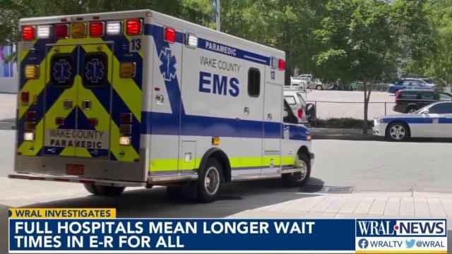 Crowded Triangle emergency rooms mean it may take longer for ambulances to arrive 