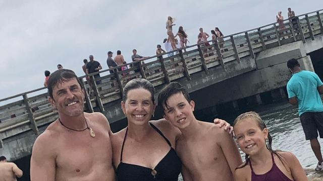 Sloane Heffernan and family take leap off 'Jaws' bridge