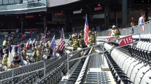 Stair climb at Fayetteville's Segra Stadium honors Sept. 11 victims