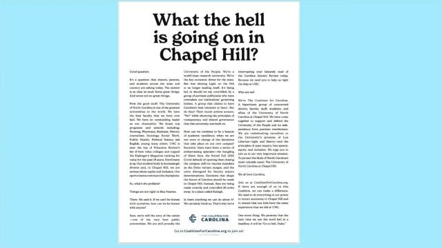 'What the hell is going on?' Alumni, staff, students look to protect UNC-Chapel Hill