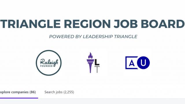 There's a new, Triangle-specific job board, thanks to collaboration of partners