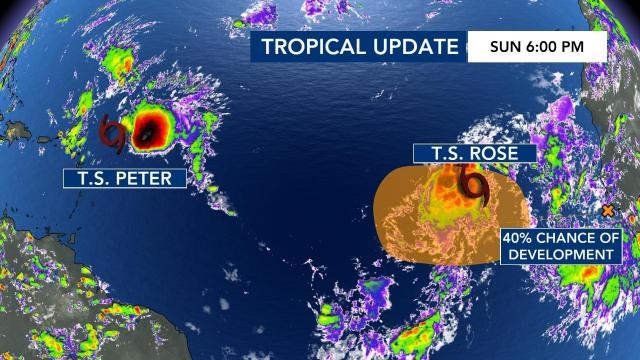 Tropical Storm Rose forms as the 17th Atlantic storm of 2021, continuing the busy tropical season
