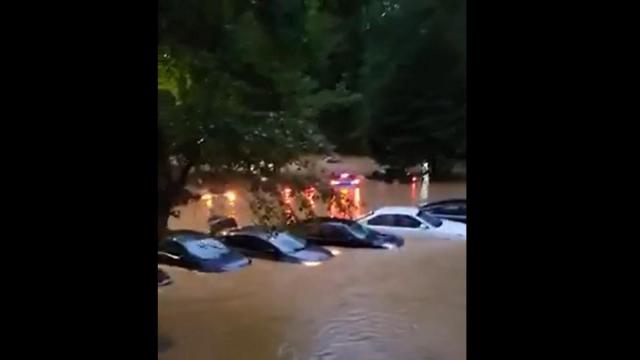 Water rescue: Over 20 people displaced from Raleigh townhomes impacted by heavy flooding