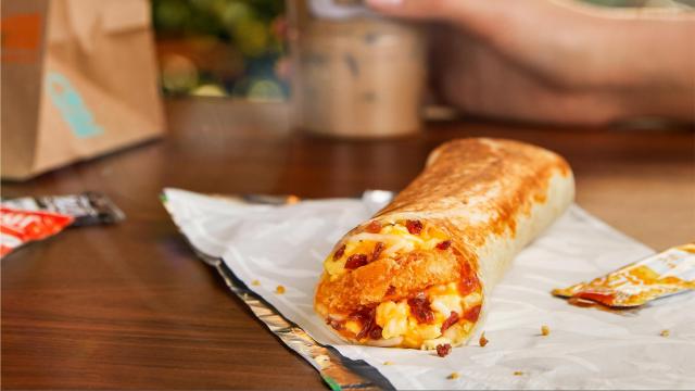 Free Taco Bell Toasted Breakfast Burrito on Friday, Dec. 10 from 7-11 am