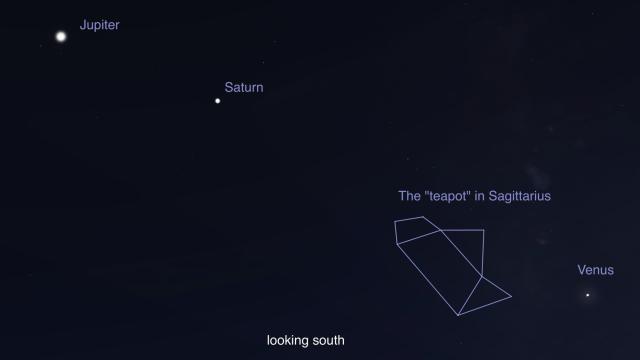 Clear skies make three planets and some familiar dippers visible this Halloween