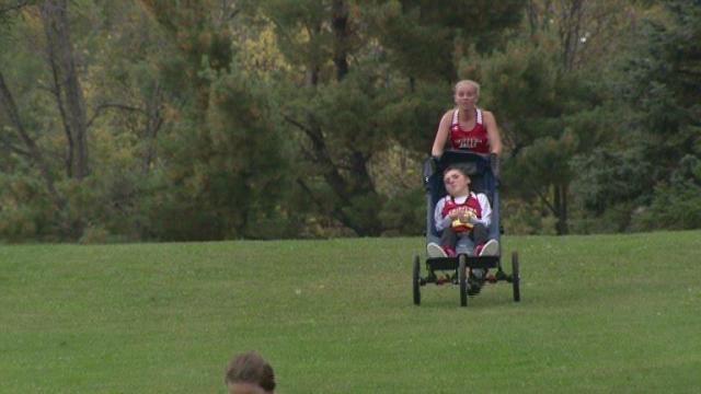 Amazing race: Cross country runner competes with special needs brother