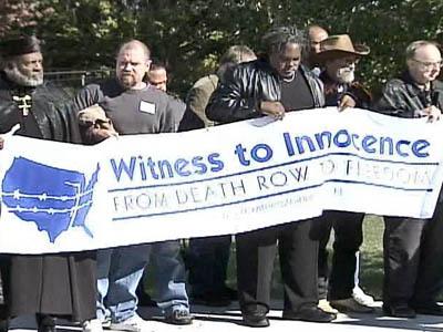 Exonerated Inmates Protest Death Penalty
