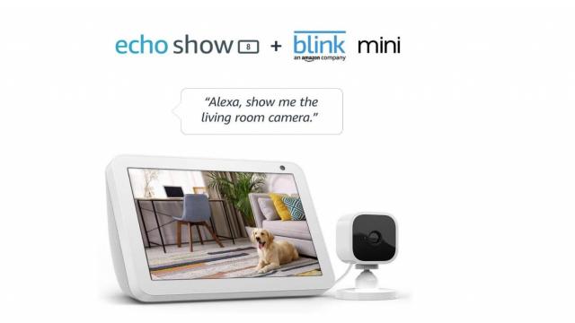 Echo Show 8 with Blink Mini Security Camera only $64.99 (55% off) at Amazon!