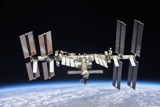 Look up for the International Space Station