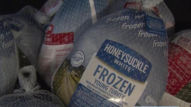 Turkey giveaways held in the Triangle ahead of Thanksgiving 