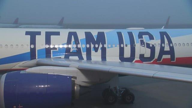 Delta unveils Team USA plane ahead of Beijing Olympics 