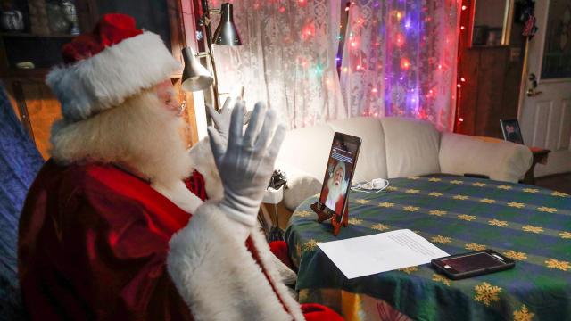 Virtual ho ho ho: Zoom Santas are ready to bomb your holiday gathering
