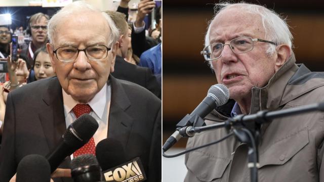 Warren Buffett vs. Bernie Sanders: Two titans square off about strike