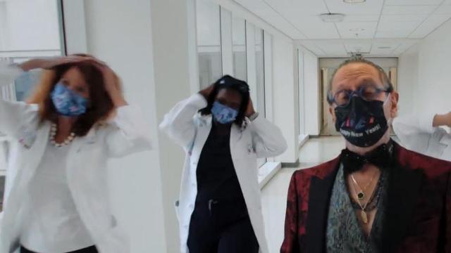 UNC pediatricians break a leg in new dance video to start 2022