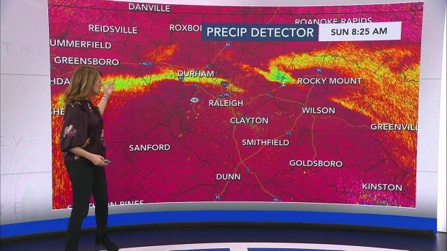 Only on WRAL: Radar detects difference between rain, snow, sleet