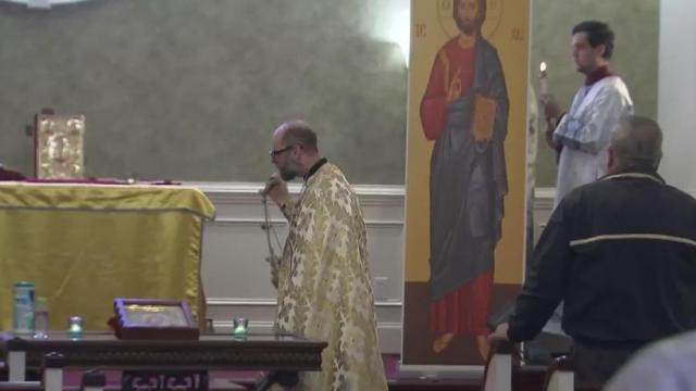 Prayer service held by Ukrainian church in the Triangle 
