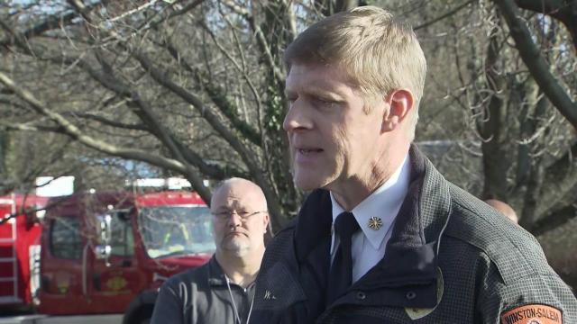 Winston-Salem Fire Chief asks that people stay away from fire until Wednesday night 