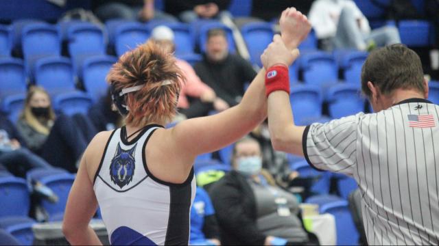Day 1 results from the NCHSAA girls wrestling invitational