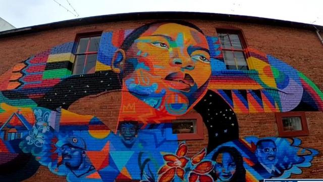 New mural honors 'hidden figures' of Garner's Black history 