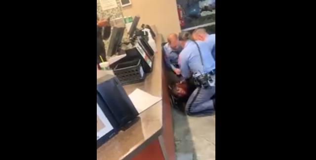 Several videos circulating on social media show Raleigh police officers aggressively arresting a Wingstop employee and a customer on New Hope Church Road on Friday night. 
