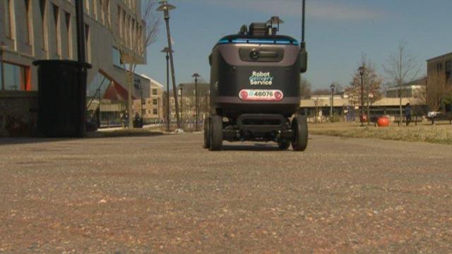 Meals on Wheels: Robots deliver students food at Morgan State