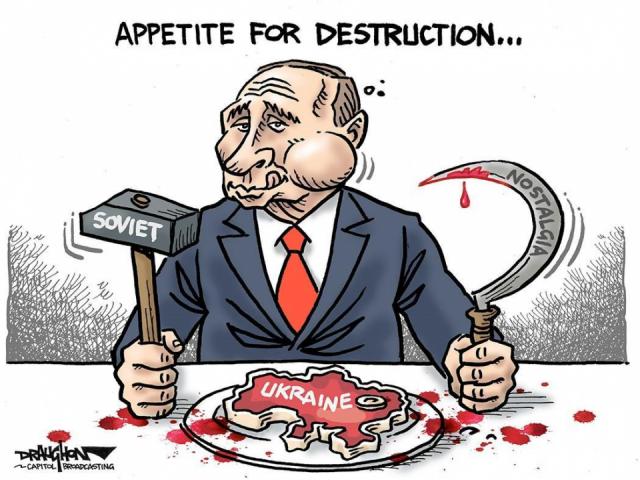 DRAUGHON DRAWS: Putin's not-so-healthy appetite