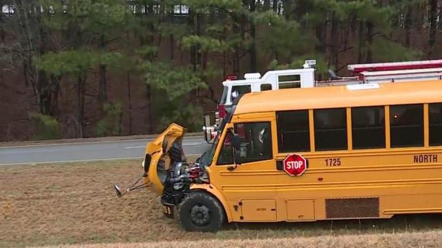 25 students onboard bus during crash in Cary 