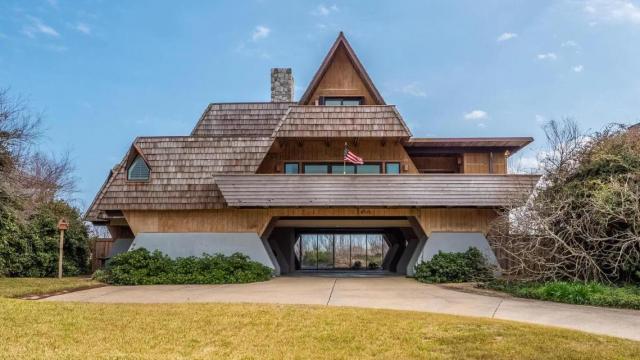 A-frame style beach house on the market in NC for $5.5m 
